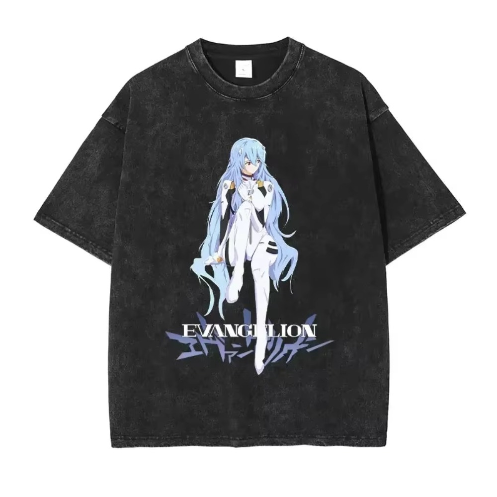 Streetwear Brand Japan - T-shirt da uomo oversize Abbigliamento EVA